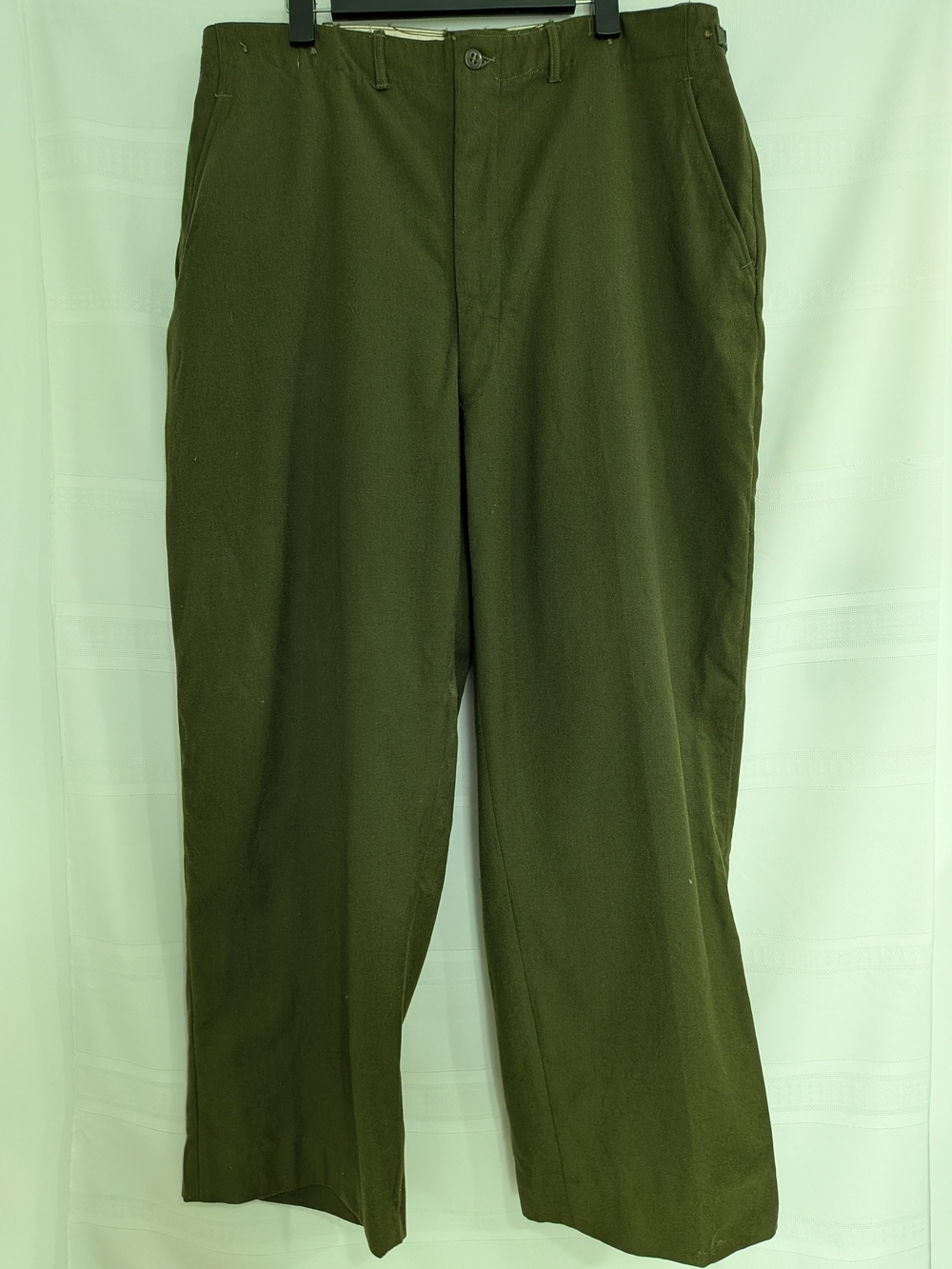Vintage Men's Army Issued Wool Olive Green Pants